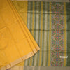 Raw Silk Yellow Saree With Malli Moggu Design And Zari Border