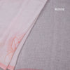 Linen Light Pink Borderless Floral Printed Saree