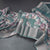 Semi Linen Teal Green Floral Printed Saree 03