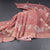 Semi Linen Dark Peach Saree With Painted Zari Thread Work