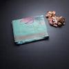 Semi Linen Mint Green Floral Painted With Thread Work Saree