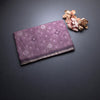 Semi Raw Silk Purple Printed Saree 03