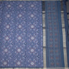 Semi Raw Silk Blue Printed Saree 02