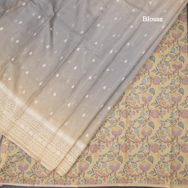 Kota Multi Colour Floral Thread Work Saree 02