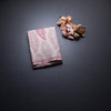 Semi Raw Silk Cream Leaf Printed Saree 03