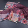 Kota Maroon Floral Printed Saree