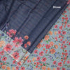 Kota Dark Blue Floral Printed Saree
