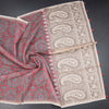 Semi Linen Red Printed Saree And Thread Pallu