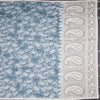 Semi Linen Sage Green Printed Saree And Thread Pallu