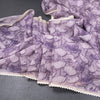 Semi Linen Purple Printed Saree And Thread Pallu