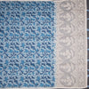 Semi Linen Light Blue Printed Saree And Thread Pallu