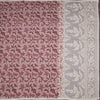 Semi Linen Light Maroon Printed Saree And Thread Pallu