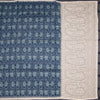 Semi Linen Dark Blue Printed Saree And Thread Pallu