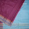 Vaazhai Naar Wine Colour Saree With Thread Buttas And Contrast Pallu