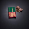 Art Silk Dark Green Zari Worked Saree 03