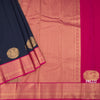 Art Silk Navy Blue Zari Worked Saree