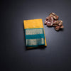 Art Silk Mango Yellow Zari Worked Saree