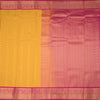 Art Silk Mango Yellow Zari Worked Saree 02