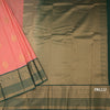 Art Silk Peach Zari Worked Saree