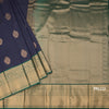Art Silk Navy Blue Zari Worked Saree 03