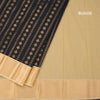 Art Silk Black Zari Worked Saree
