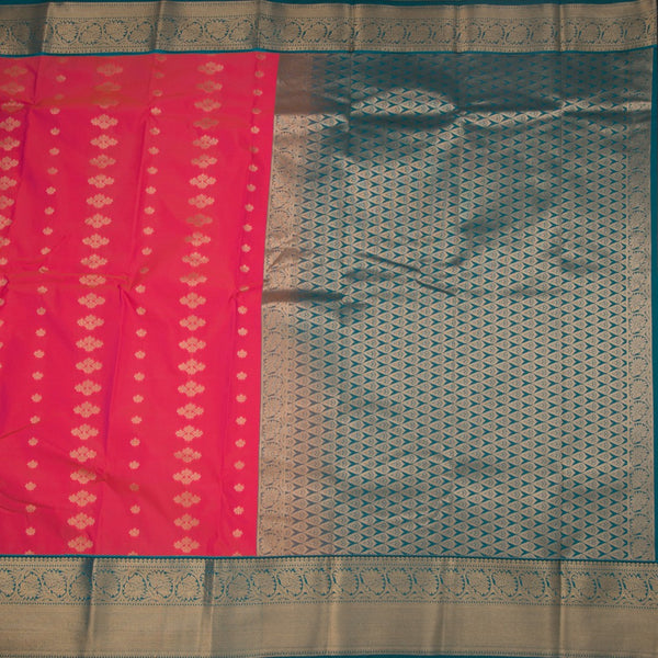 Art Silk Shot Colour Zari Worked Saree 02 - Kumaran Silks