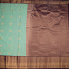 Art Silk Mint Green Zari Worked Saree