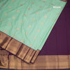 Art Silk Mint Green Zari Worked Saree