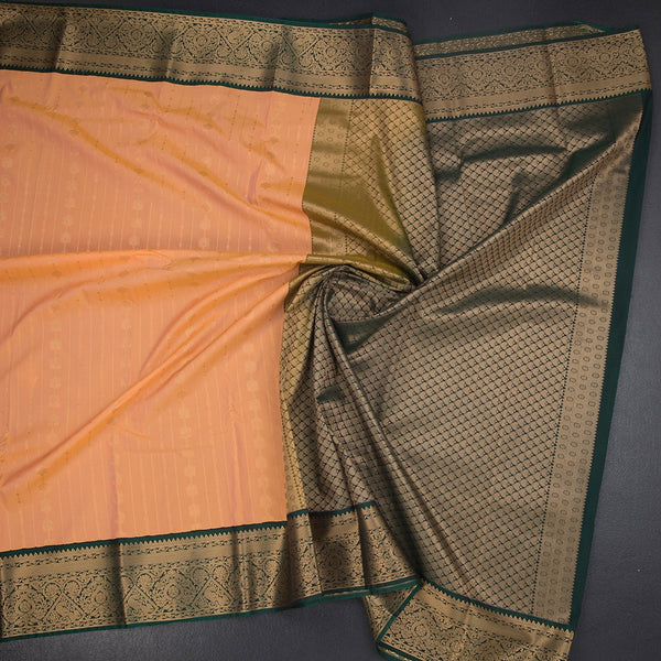Art Silk Shot Colour Zari Worked Saree 04