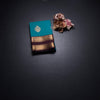Art Silk Peacock Blue Zari Worked Saree