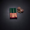 Art Silk Bottle Green Zari Worked Saree 02