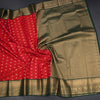 Art Silk Red Zari Worked Saree 03