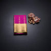 Art Silk Magenta Pink Zari Worked Saree 02