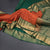 Art Silk Rust Orange Zari Checked Saree