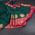Art Silk Dark Green Zari Worked Saree 04