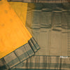 Art Silk Mango Yellow Zari Worked Saree 08