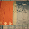 Art Silk Peach Zari Worked Saree 05