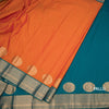 Art Silk Parrot Green Zari Worked Saree 04