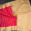 Art Silk Mango Yellow Zari Worked Saree 09