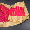 Art Silk Mango Yellow Zari Worked Saree 09