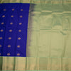 Art Silk Indigo Blue Zari Worked Saree