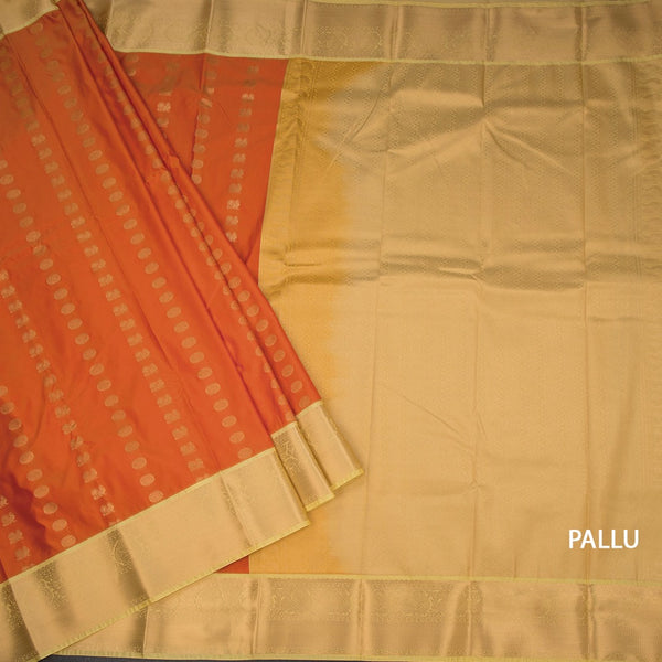 Art Silk Red Zari Worked Saree 04