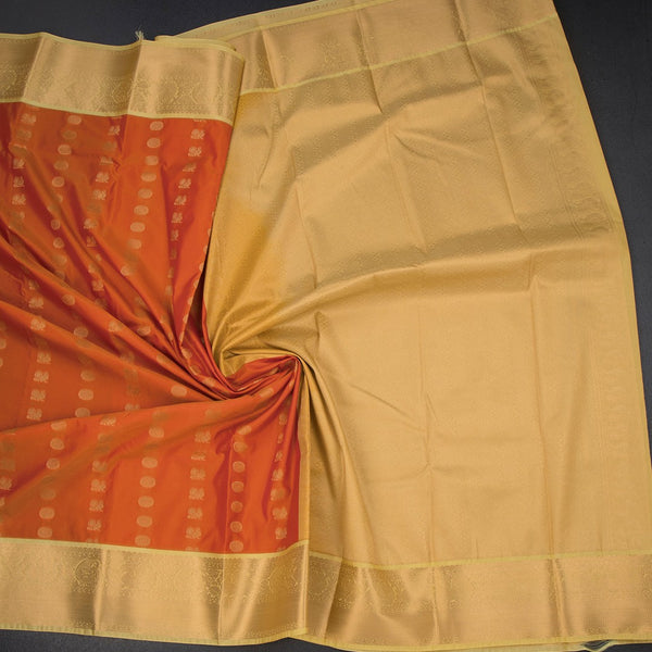 Art Silk Red Zari Worked Saree 04