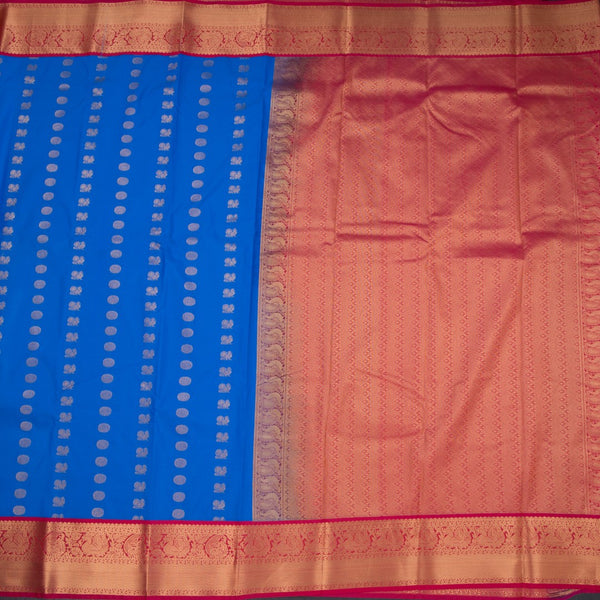 Art Silk Shot Colour Zari Worked Saree 08