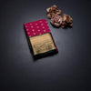 Art Silk Reddish Pink Zari Worked Saree 02