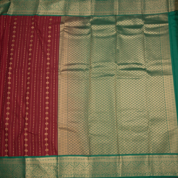 Art Silk Reddish Pink Zari Worked Saree 02