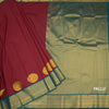 Art Silk Maroon Zari Worked Saree 06
