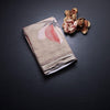 Semi Linen Light Brown Floral Printed Saree 03
