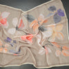 Semi Linen Light Brown Floral Printed Saree 03