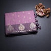 Raw Silk Onion Pink Zari Worked Saree
